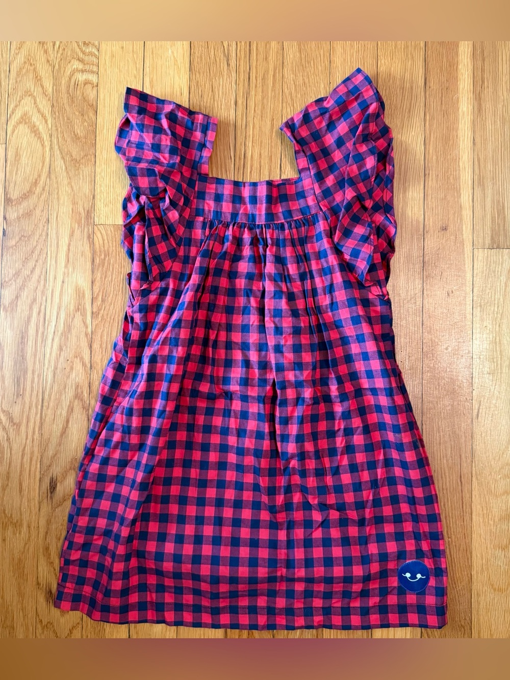 Smiling Button girls plaid dress size 6